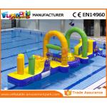 0.55 MM PVC Tarpaulin Inflatable Water Toys / Inflatable Obstacle Course For Water Park for sale