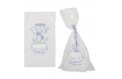 China OEM ODM LDPE 8LB 5KG Ice Cube Plastic Bag Reusable With Drawstring supplier