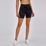Black Camo Women'S Tight Running Shorts for sale