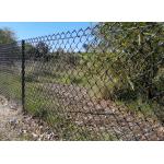 3mm Wire 60*60mm Opeing Twist Edge PVC Coated Chain Link Fence For Farm for sale