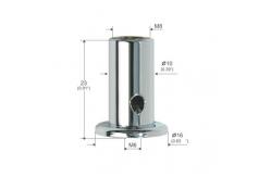 China Brass Plated Chrome Ceiling Mounted Picture Hanging Systems 16mm Dia YW86261 supplier