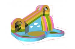 China Quadruple Stitching Family Inflatable Bouncer With Pool supplier