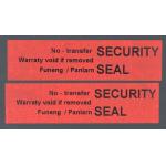 Red 56um 1mil Matte Non Transfer Tamper Evident Label For VOID