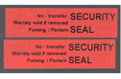 China Red 56um 1mil Matte Non Transfer Tamper Evident Label For VOID supplier