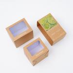 Customized Eco Friendly Packaging Box Brown White for sale