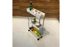 China Sonsill Skinny Rolling Home Storage Carts Stainless Steel Practical Multiscene supplier