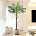 180cm 210cm Artificial Coconut Trees Fake Plants Large Green Palm Bonsai Decoration Room Floor Potted for sale