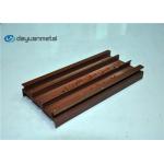 Alloy 6063 Wood Grain Aluminum Profiles 5.98 Meter Length Customized Shape for sale