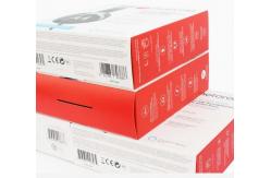 China 80gsm PMS Consumer Electronics Packaging Boxes Customized Folding C1S Card supplier