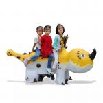 2m Animatronic Dinosaur Ride Remote Control For Theme Park for sale