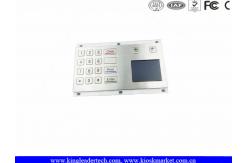China Waterproof Metal Numeric Keypad With 16 Flush keys and Optical Touchpad supplier