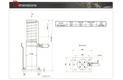China Lift Oil Buffer With Spring Elevator Safety Parts 275 Mm Plunger Stroke supplier
