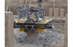 China Concrete Hydraulic Pile Head Rock Breaker Digger For 8t Excavator 400mm supplier