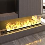 1200mm Indoor Luxury stainless steel  Fireplace Fake Flame Water Vapor Fireplace for sale
