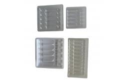 China Customized Vacuum Tray Packaging 1ml 2ml 5ml 10ml PET Water Injection Ampoule Tray supplier