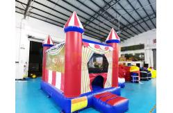 China OEM Quadruple Stitching 18 OZ PVC Inflatable Bouncer Slide supplier