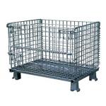 Durable Collapsible Wire Container , Steel Storage Bins For Auto Parts Manufacturing , Hardware Industry for sale