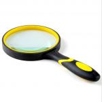 Customized Large Glass Magnifier , Durable Illuminated Hand Magnifier Easy Operation