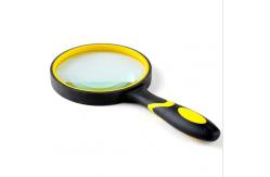 China Customized Large Glass Magnifier , Durable Illuminated Hand Magnifier Easy Operation supplier