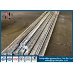 NEA Standard Customized Tubular Steel Poles , Octagonal Galvanised Steel Pole for sale