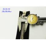 Bright 22 Inch Dual Separating Parka Zipper , Light Gold Teeth Reversible Separating Zipper