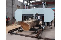 China Large Wood Working Portable Horizontal Band Sawmill Log Cutting Machine supplier