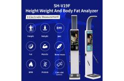 China Professional 8 Electrodes Body Composition Fat Analyzer Height Weight Scale with Printer supplier