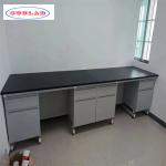 Wood Chemistry Lab Furniture Lab Island Bench Customizable Solution for Laboratories for sale