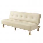 White PU Leather Folding Couch Bed For Home Bedroom for sale