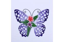 China Lifelike Metal Butterfly Yard Art Recyclable Garden Statues Metal Multiple supplier