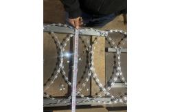 China 500mm Coil Diameter Flat Rape Coils Razor Wire To Security Fence supplier
