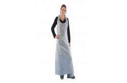 China Dirt - Proof Disposable Polyethylene Aprons White Roll Packed Pharmaceutical Use supplier