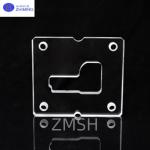 Custom Shaped Fused Quartz Plates With Through Holes Optical