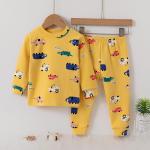 Cute Kids Winter Night Suits Pajama Sets 95% Cotton With Threaded Cuffs for sale