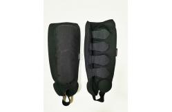 China Padded Protective Gear Soccer Shin Guards With Ankle Support and Adjustable Straps supplier