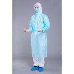 White Blue 45g Disposable AAMI Level 3 Isolation Gown for sale