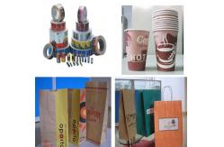 China coated paper , cardpaper flexo printing machine with automatic tension controller supplier