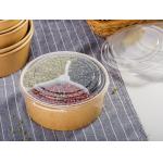 Eco Friendly Disposable Kraft Bowls With Lids for sale