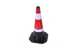 China Rubber Road Work Cones 50cm PE Traffic Safety Cone Warning Sign supplier