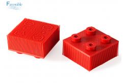 China 130297 Propack Thin Nylon Bristle Vector 5000 Red Round Foot Block supplier