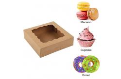 China Eco-friendly custom cake donut kraft paper pie box window cake box supplier