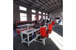 China Fully automatic and efficient  PLC control 2m width double wire feeding chain link fence machine supplier