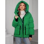 Stylish Women's Short Coat With Down Filling Bright Colors And Nice Length In Loose Style for sale