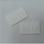 BV Approved Silicone 3D Embossed Custom Sew On Logo Patches PVC Badge for sale