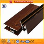 Aced Resistant Wood Finish Aluminium Profiles / Aluminium Machined Parts for sale