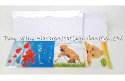 China Fashionable Custom Voice Musical Greeting Card for New year , wedding supplier