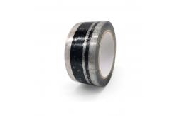 China Controlled Unwinding Transparent Printed Bopp Packing Tape 45mic Thickness supplier