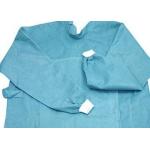Animal Husbandry Disposable Protective Coveralls , Sewing Non Woven Isolation Gown for sale