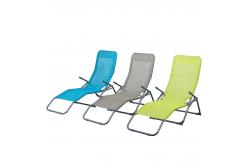 China Outdoor Foldable Sun Lounger 1 X 1 Textilene Steel Rocking Chair supplier
