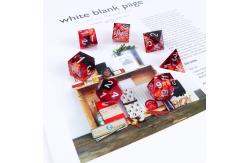 China Red foil gold natural resin multi -faceted desktop game Dice Border Gate supplier